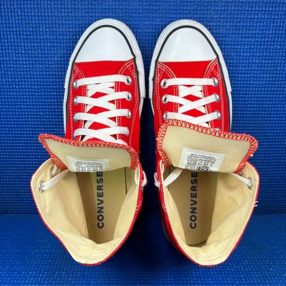 🔴 Converse Chuck Taylor 70 Women`s Size 8.5 Red White Athletic Shoes M9621 - Picture 6 of 8